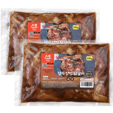 [500g+500g] 성화진미 간장 닭다리살 춘천닭갈비 1kg, 500g