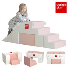 design skin 韓國四合一兒童桌椅, 粉色, 1套