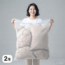 조은자리 대형 베개 이불 신발 세탁망 통돌이 드럼 세탁기 무형광 빨래망 거름망, 사각 70X80, 2개