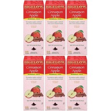 Bigelow 빅엘로우 시나몬 애플 허브 티백 28개입 (6개 팩), 1개