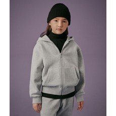 무신사 스탠다드 MUSINSA STANDARD KIDS 기모 오버사이즈 후디드 스웨트 집업 [미디엄 그레이] MKBTKAZ03-MR 371221