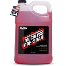 슬릭 제품 초농축 터치리스 프리소크 폼 캐논 또는 건용 거품 프리워시 카 비누 진흙 먼지 벌레 및 찌꺼기 스프레이 온 헹구기 32온스., 128 Fl Oz (Pack of 1)