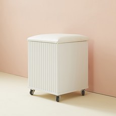 리프리홈 로브 이동식 화장대 스툴, 화이트, 1개