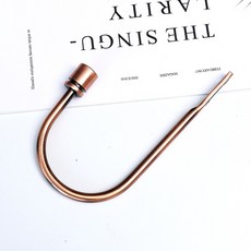 모던 심플 U자형 커튼 걸이 벽 걸이 벽 걸이 아연 합금 유럽식 커튼 프리 걸이 볼 결속 후크 액세서리, 홍구 하나, 1개