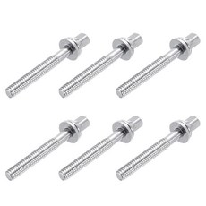 uxcell 드럼 텐션 로드 베이스 드럼용 하드웨어 부품 및 부속품 12#-24 UNC x 40mm 6本
