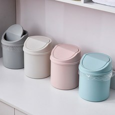 컴팩트한 심플 화장대 미니휴지통 파스텔색상, 블루