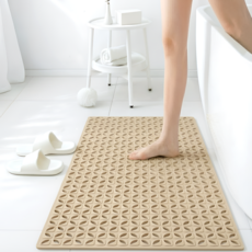 우디밸리 논슬립 욕실 미끄럼 방지 매트, 1개, 샌드 베이지