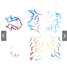 自行車火焰造型貼紙，多色漸變設計，個性裝飾貼紙，自行車裝飾配件, 一套炫彩紋身貼, 1套