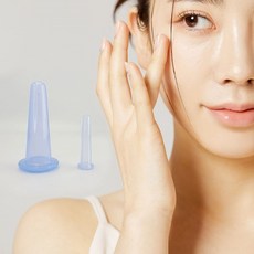 페이스 실리콘턱컵 소형 마사지도구 V라인, 단품