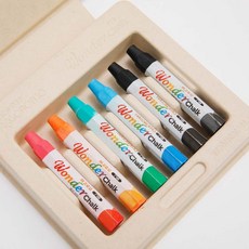 하고로모 원더초크 178 일반칼라 사무용 5색혼합 6본 수용성 수성 분필 크레용 세트, 1세트, 5색(6본)