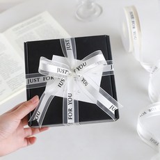 리본끈 레이스 쉬폰 리본 부자재 포장끈 꽃다발 선물 포장 36m, 길이 36m x 폭2.5cm, 리본끈 화이트