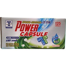 T 스탠다드 파워캡슐 세탁세제&섬유유연제, 1세트, 135개입