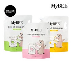 피부에순한 유아유연제 리필 2100ml 4팩, 코튼2+스위트터치2
