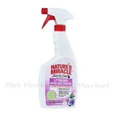 8in1 自然奇蹟 貓砂去味天然酵素噴劑 無香味 24oz/709ml, 1個