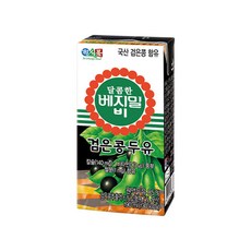 정식품 달콤한 베지밀비 B 검은콩두유 고단백 검정콩, 190ml, 24개