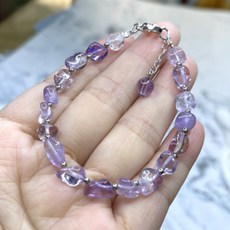 亮晶晶 天然紫黃晶薰衣草紫晶隨型手鍊 加強考運 招貴人