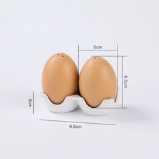 계란 세라믹 플레이팅 그릇 스낵 타조알 접시 깨진, 2개 계란 받침대 포함, 1개, 기본 색상
