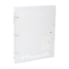 活頁資料夾 A4文件夾 文件收納 分類夾 考卷收納 合約收納 資料包, 02.白色-三孔活頁文件夾, 1個