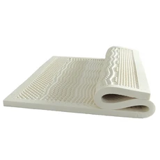 천연 라텍스 매트리스 토퍼 퀸 사이즈 중간 견고성 순수 라텍스 폼 침대 패드 내구성 통기성 컴포트 소프트