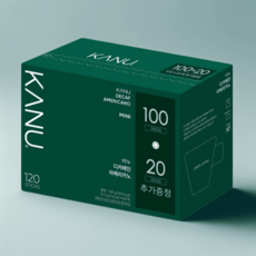 동서식품 카누 미니 디카페인 아메리카노 커피, 108g, 120개입, 1박스