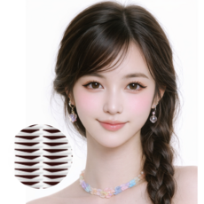 소소센스 물에도 강한 접착력 붙이는 아이라인 스티커, 1개, 청순아이돌형 눈매-내추럴 블랙