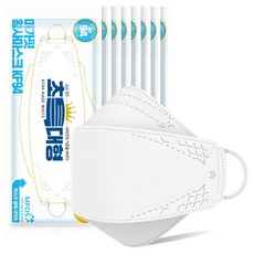 마가핏 숨숨 젤큰 황사 마스크 초특대형 KF94 화이트, 5매입, 8개