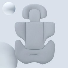 어린이 안전시트 매트 통기성 자동차의자 쿠션 아기 카시트 패드 보호패드, Gray, 1개