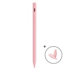 isee아이시 C타입 충전 아이패드 호환 스타일러스 펜슬+펜촉 2개증정, 1개, 핑크(펜촉2개)