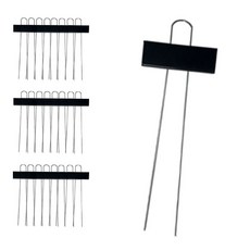 가든럽 식물라벨 표찰 식물 화분 이름표 나무 명찰 팻말 꽃 화분픽, 블랙 25개입