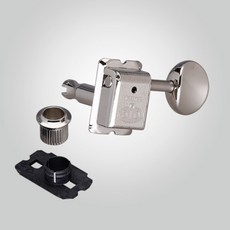 Gotoh SDS510 HAPM 弦鈕 6連 刀頭 復古式 專利 碳纖維 固定底板, 1個, SDS510 一般銀色