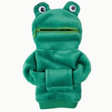 클로버즈 귀여운 차량용 기어커버, 개구리, 1개, 그린