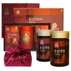 정관장 6년근 홍삼정 기프트세트 250g 2병 홍삼캔디 + 쇼핑백 가정의달 추석 설명절 부모님 선물세트(보자기포함) 1개, 1세트