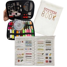 프랑스 자수기법 담은 패브릭 스티치 홈바느질 장식 DIY, 1개