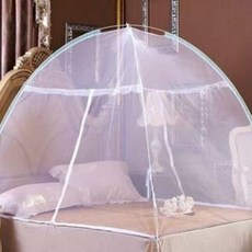 양문형 원터치 모기장 텐트모기장 바닥있는 모기장, 화이트 180x200