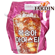 쟈뎅 대용량 복숭아 아이스티 파우치, 1.5L, 1개