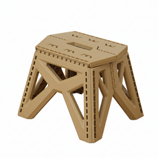 好的家居 露營折疊板凳, 卡其, 1個
