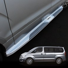 지엠지모터스 그랜드 스타렉스 07년이후 사이드스탭 차발판 보조발판 거빈 사이드스텝 호환, 현대, 보조석 사이드스텝만(하이퍼메탈릭 G-602)