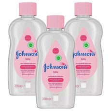 존슨즈베이비 오일, 200ml, 3개