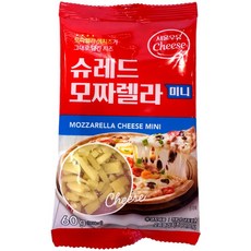 춘천 국민닭갈비 택배 밀키트 캠핑요리 음식 [서울우유] 슈레드 모짜렐라 치즈 60g, 100g, 1개