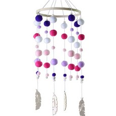 푸트로랩 인테리어 종소리 모빌, PurpleColor, 5개