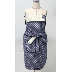 알짜맘 사계절 신생아 누빔 포대기 국내생산 빅사이즈맞춤, 일자형9부-네이비도트