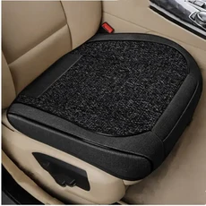 자동차 시트 쿠션 보호대 사계절 범용 앞 모양 인테리어 액세서리 커버, [08] Black 1 Pcs