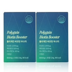 아르담 폴리게인 비오틴 부스터 맥주효모 판토텐산, 2개, 30정