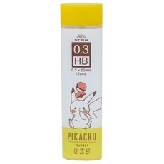 Ain Stein HB 寶可夢 皮卡丘 自動鉛筆筆芯 (15入), 1個裝, 0.3mm