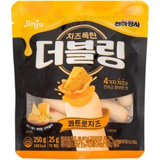 천하장사 더블링 콰트로치즈 소시지, 25g, 10개