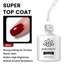BORN PRETTY 베이스 코트 고무 강화 도구용 네일 바니시 UV LED 흡수 10ml 기능 손톱 제거