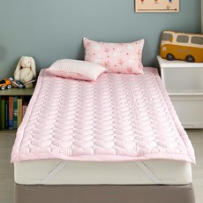 모던하우스 마미허그 소프트워싱 고정밴드가 있는 SS 퀼팅 패드, 핑크하트