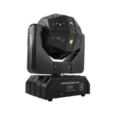 16X3W RGBW 축구 램프 이동 헤드 라이트 빔 더블 암 스트로브 프로젝터 16/18DMX 무대 DJ 바 파티 조명 3in, 01 빠른, 02 영국 플러그, 01 3in1 16X3W