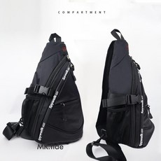 Spywalk 防潑水輕量型單肩包 側背包, 黑色#9181