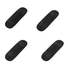 어깨 스트랩 패드 4개 탈착식 편안한 어깨 패드 쿠션 백팩 기타 더플 백 및 크로스바디 스트랩용 (블랙) 151932, 어깨 스트랩 패드 4개, 탈착식 편안한 어깨 패드 쿠션